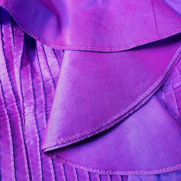 Anita Ford Collection Thai Purple Silk top, M - Picture 11 of 11